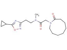 N-[2-(5-cyclopropyl-1,2,4-oxadiazol-3-yl)ethyl]-N-methyl-2-(2-oxoazonan-1-yl)acetamide