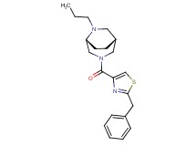 (1R*,5R*)-3-[(2-benzyl-1,3-thiazol-4-yl)carbonyl]-6-propyl-3,6-diazabicyclo[3.2.2]nonane