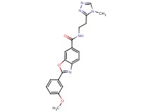 2-(3-methoxyphenyl)-N-[2-(4-methyl-4H-1,2,4-triazol-3-yl)ethyl]-1,3-benzoxazole-6-carboxamide