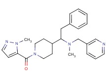 N-methyl-1-{1-[(1-methyl-1H-pyrazol-5-yl)carbonyl]-4-piperidinyl}-2-phenyl-N-(3-pyridinylmethyl)ethanamine