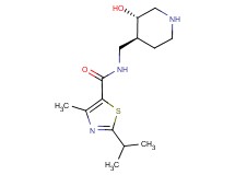 N-{[(3S*,4S*)-3-hydroxypiperidin-4-yl]methyl}-2-isopropyl-4-methyl-1,3-thiazole-5-carboxamide