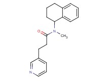 N-methyl-3-(3-pyridinyl)-N-(1,2,3,4-tetrahydro-1-naphthalenyl)propanamide