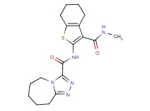 N-{3-[(methylamino)carbonyl]-4,5,6,7-tetrahydro-1-benzothien-2-yl}-6,7,8,9-tetrahydro-5H-[1,2,4]triazolo[4,3-a]azepine-3-carboxamide