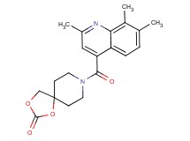 8-[(2,7,8-trimethyl-4-quinolinyl)carbonyl]-1,3-dioxa-8-azaspiro[4.5]decan-2-one