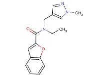 N-ethyl-N-[(1-methyl-1H-pyrazol-4-yl)methyl]-1-benzofuran-2-carboxamide