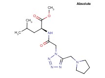 methyl N-{[5-(1-pyrrolidinylmethyl)-1H-tetrazol-1-yl]acetyl}-L-leucinate