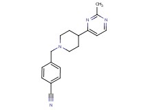 4-{[4-(2-methylpyrimidin-4-yl)piperidin-1-yl]methyl}benzonitrile
