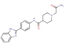 1-(2-amino-2-oxoethyl)-N-[4-(1H-benzimidazol-2-yl)phenyl]piperidine-4-carboxamide