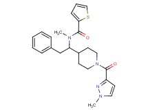 N-methyl-N-(1-{1-[(1-methyl-1H-pyrazol-3-yl)carbonyl]-4-piperidinyl}-2-phenylethyl)-2-thiophenecarboxamide