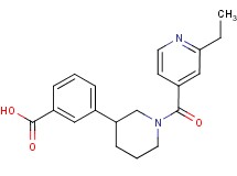3-[1-(2-ethylisonicotinoyl)piperidin-3-yl]benzoic acid