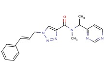 N-methyl-1-[(2E)-3-phenyl-2-propen-1-yl]-N-[1-(4-pyrimidinyl)ethyl]-1H-1,2,3-triazole-4-carboxamide