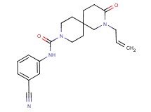 2-allyl-N-(3-cyanophenyl)-3-oxo-2,9-diazaspiro[5.5]undecane-9-carboxamide