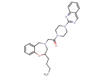 2-butyl-4-{2-oxo-2-[4-(2-quinazolinyl)-1-piperazinyl]ethyl}-2,3,4,5-tetrahydro-1,4-benzoxazepine