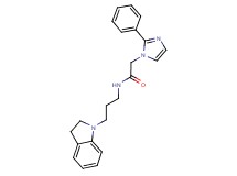 N-[3-(2,3-dihydro-1H-indol-1-yl)propyl]-2-(2-phenyl-1H-imidazol-1-yl)acetamide