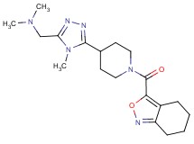 N,N-dimethyl-1-{4-methyl-5-[1-(4,5,6,7-tetrahydro-2,1-benzisoxazol-3-ylcarbonyl)piperidin-4-yl]-4H-1,2,4-triazol-3-yl}methanamine