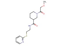 1-(methoxyacetyl)-N-[2-(2-pyridinylthio)ethyl]-3-piperidinecarboxamide