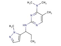 N~4~,N~4~,5-trimethyl-N~2~-[1-(1-methyl-1H-pyrazol-5-yl)propyl]pyrimidine-2,4-diamine