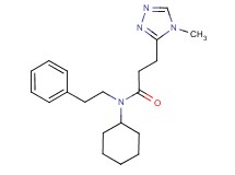 N-cyclohexyl-3-(4-methyl-4H-1,2,4-triazol-3-yl)-N-(2-phenylethyl)propanamide