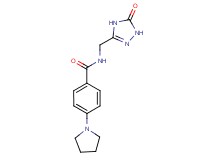 N-[(5-oxo-4,5-dihydro-1H-1,2,4-triazol-3-yl)methyl]-4-pyrrolidin-1-ylbenzamide