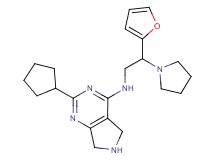 2-cyclopentyl-N-[2-(2-furyl)-2-pyrrolidin-1-ylethyl]-6,7-dihydro-5H-pyrrolo[3,4-d]pyrimidin-4-amine