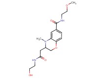 3-{2-[(2-hydroxyethyl)amino]-2-oxoethyl}-N-(2-methoxyethyl)-4-methyl-3,4-dihydro-2H-1,4-benzoxazine-6-carboxamide
