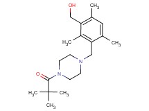 (3-{[4-(2,2-dimethylpropanoyl)piperazin-1-yl]methyl}-2,4,6-trimethylphenyl)methanol