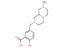 2-hydroxy-5-[(8-methyloctahydro-2H-pyrazino[1,2-a]pyrazin-2-yl)methyl]benzoic acid