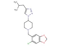 1-[(6-chloro-1,3-benzodioxol-5-yl)methyl]-4-(4-isobutyl-1H-1,2,3-triazol-1-yl)piperidine
