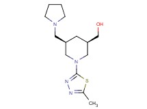 [(3R*,5R*)-1-(5-methyl-1,3,4-thiadiazol-2-yl)-5-(1-pyrrolidinylmethyl)-3-piperidinyl]methanol