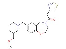 7-{[3-(methoxymethyl)-1-piperidinyl]methyl}-4-(1,3-thiazol-4-ylacetyl)-2,3,4,5-tetrahydro-1,4-benzoxazepine