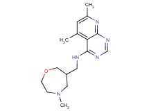 5,7-dimethyl-N-[(4-methyl-1,4-oxazepan-6-yl)methyl]pyrido[2,3-d]pyrimidin-4-amine