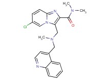 6-chloro-N,N-dimethyl-3-{[methyl(4-quinolinylmethyl)amino]methyl}imidazo[1,2-a]pyridine-2-carboxamide