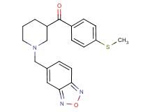 [1-(2,1,3-benzoxadiazol-5-ylmethyl)-3-piperidinyl][4-(methylthio)phenyl]methanone
