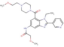 N-[1-ethyl-7-{[4-(2-methoxyethyl)-1-piperazinyl]carbonyl}-2-(3-pyridinyl)-1H-benzimidazol-5-yl]-2-methoxyacetamide