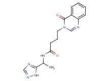 4-(4-oxoquinazolin-3(4H)-yl)-N-[1-(1H-1,2,4-triazol-5-yl)ethyl]butanamide