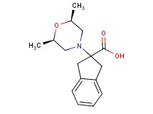 2-[(2R*,6S*)-2,6-dimethyl-4-morpholinyl]-2-indanecarboxylic acid
