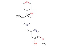 2-{[(3R*,4R*)-4-hydroxy-3-methyl-4-(tetrahydro-2H-pyran-4-yl)-1-piperidinyl]methyl}-5-methoxy-4-pyridinol