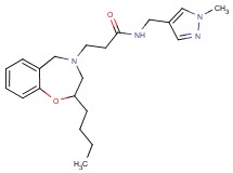3-(2-butyl-2,3-dihydro-1,4-benzoxazepin-4(5H)-yl)-N-[(1-methyl-1H-pyrazol-4-yl)methyl]propanamide