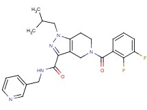 5-(2,3-difluorobenzoyl)-1-isobutyl-N-(3-pyridinylmethyl)-4,5,6,7-tetrahydro-1H-pyrazolo[4,3-c]pyridine-3-carboxamide