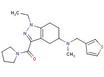 1-ethyl-N-methyl-3-(1-pyrrolidinylcarbonyl)-N-(3-thienylmethyl)-4,5,6,7-tetrahydro-1H-indazol-5-amine