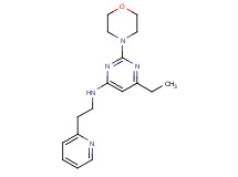 6-ethyl-2-morpholin-4-yl-N-(2-pyridin-2-ylethyl)pyrimidin-4-amine