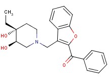 (3-{[(3R*,4R*)-4-ethyl-3,4-dihydroxypiperidin-1-yl]methyl}-1-benzofuran-2-yl)(phenyl)methanone
