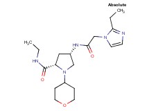 (4S)-N-ethyl-4-{[(2-ethyl-1H-imidazol-1-yl)acetyl]amino}-1-(tetrahydro-2H-pyran-4-yl)-L-prolinamide
