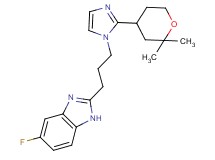2-{3-[2-(2,2-dimethyltetrahydro-2H-pyran-4-yl)-1H-imidazol-1-yl]propyl}-5-fluoro-1H-benzimidazole