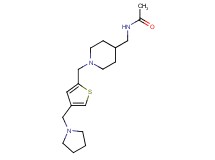 N-[(1-{[4-(1-pyrrolidinylmethyl)-2-thienyl]methyl}-4-piperidinyl)methyl]acetamide