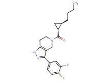 5-{[(1S*,2R*)-2-butylcyclopropyl]carbonyl}-3-(3,4-difluorophenyl)-4,5,6,7-tetrahydro-1H-pyrazolo[4,3-c]pyridine