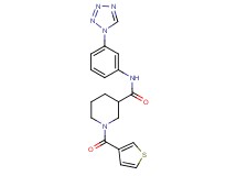 N-[3-(1H-tetrazol-1-yl)phenyl]-1-(3-thienylcarbonyl)-3-piperidinecarboxamide