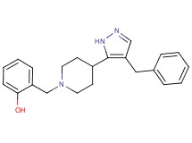 2-{[4-(4-benzyl-1H-pyrazol-5-yl)-1-piperidinyl]methyl}phenol