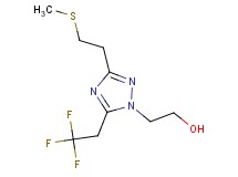 2-[3-[2-(methylthio)ethyl]-5-(2,2,2-trifluoroethyl)-1H-1,2,4-triazol-1-yl]ethanol