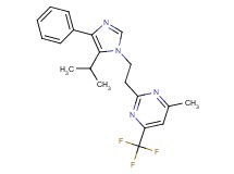 2-[2-(5-isopropyl-4-phenyl-1H-imidazol-1-yl)ethyl]-4-methyl-6-(trifluoromethyl)pyrimidine